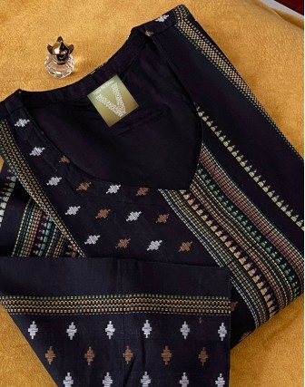 Handloom cotton woven Kurti VKUR-06
