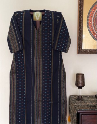 Handloom cotton woven Kurti VKUR-07