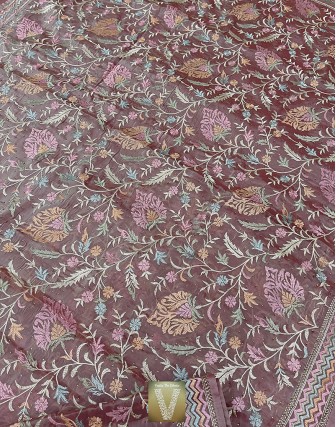 Organza silk sarees-VOGS-2126