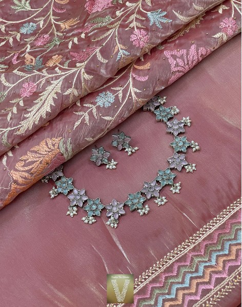 Organza silk sarees-VOGS-2126