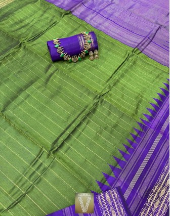 Raw silk saree -VRSS-2171