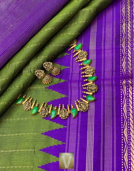 Raw silk saree -VRSS-2171