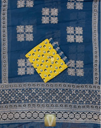 Salwar block printed cotton-VSAC-161