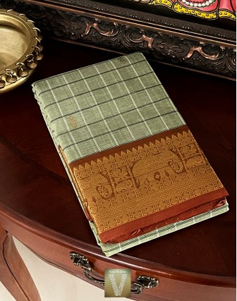 Handloom cotton saree-VHLC-1999