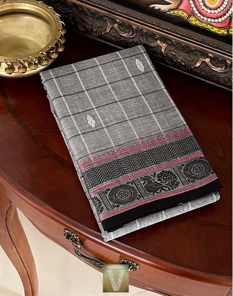 Handloom cotton saree-VHLC-2003