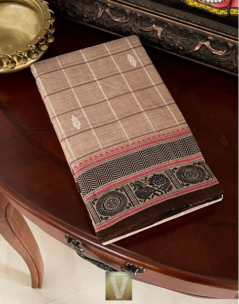 Handloom cotton saree-VHLC-2004