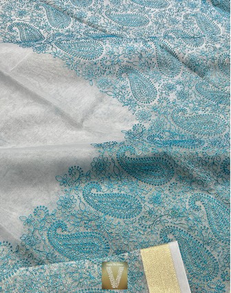 Organza silk sarees-VOGS-1941