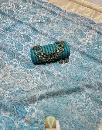 Organza silk sarees-VOGS-1941