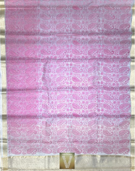 Organza silk sarees-VOGS-1946