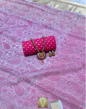 Organza silk sarees-VOGS-1946