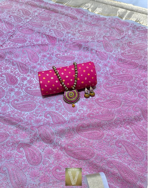 Organza silk sarees-VOGS-1946