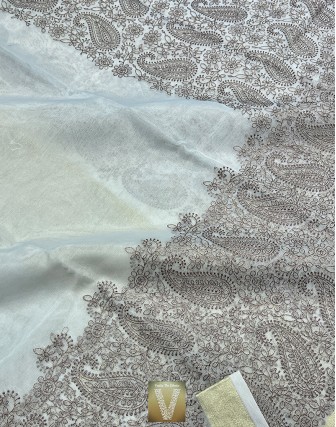 Organza silk sarees-VOGS-1947