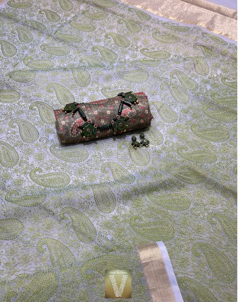Organza silk sarees-VOGS-1948