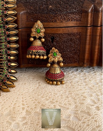 Antique gold terracotta jewellery-VTCJ-01