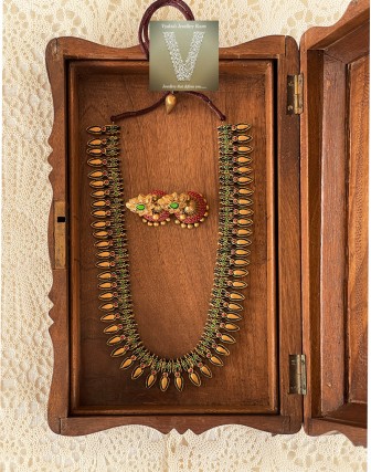 Antique gold terracotta jewellery-VTCJ-01