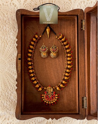 Antique gold terracotta jewellery-VTCJ-03