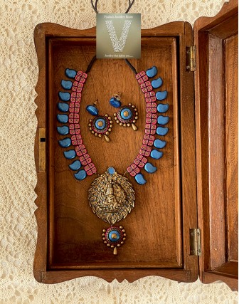 Antique gold terracotta jewellery-VTCJ-06
