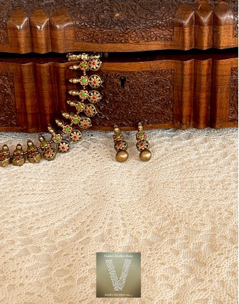 Antique gold terracotta jewellery-VTCJ-13