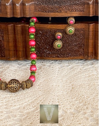Antique gold terracotta jewellery-VTCJ-15