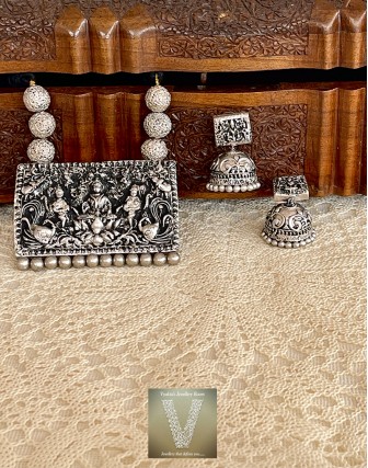 Antique silver terracotta jewellery-VTCJ-18