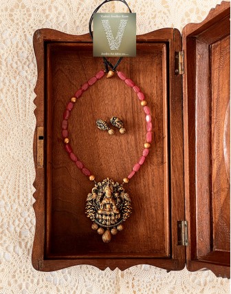 Antique gold terracotta jewellery-VTCJ-19