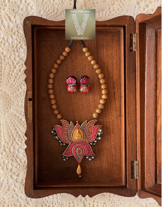 Antique gold terracotta jewellery-VTCJ-36