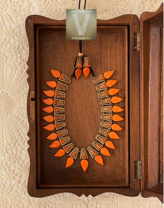 Antique gold terracotta jewellery-VTCJ-37