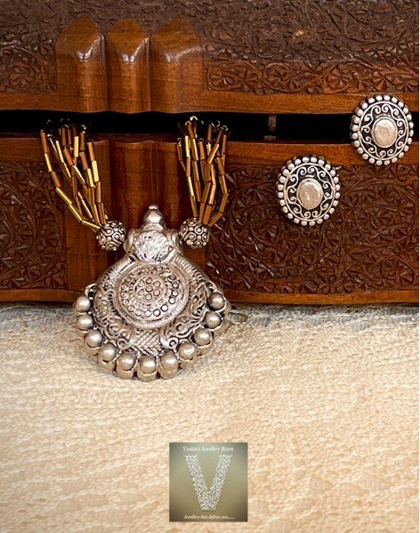 Antique gold terracotta jewellery-VTCJ-38