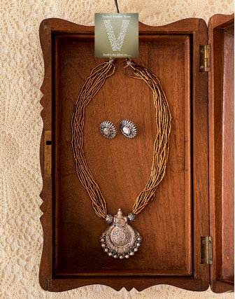 Antique gold terracotta jewellery-VTCJ-38