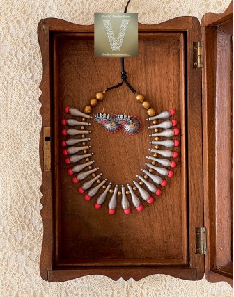 Antique silver terracotta jewellery-VTCJ-41
