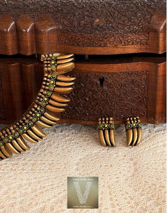 Antique gold terracotta jewellery-VTCJ-48