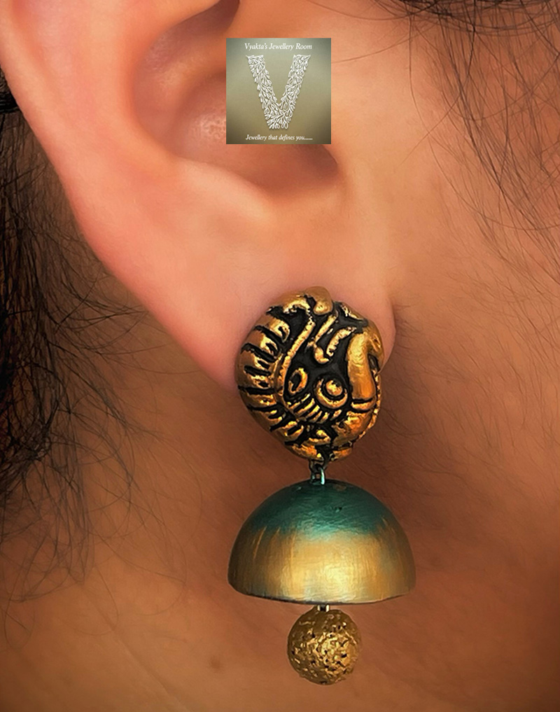 Stunning Terracotta Jhumkas For The Quirky Bride-To-Be
