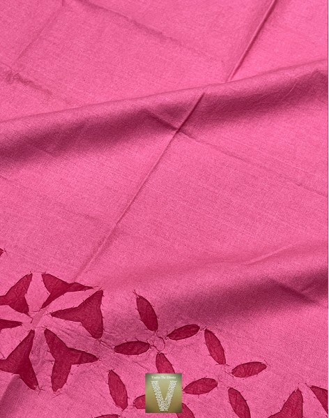 Applique work organza sarees-vapq-1764