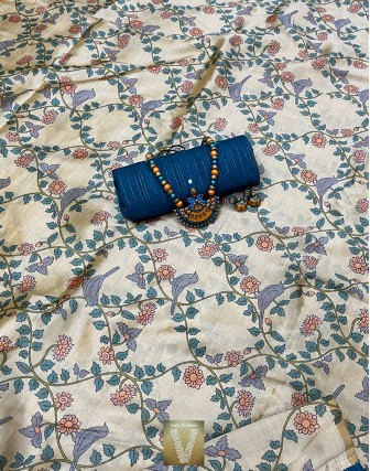 Bamboo silk sarees-VBMB-1984