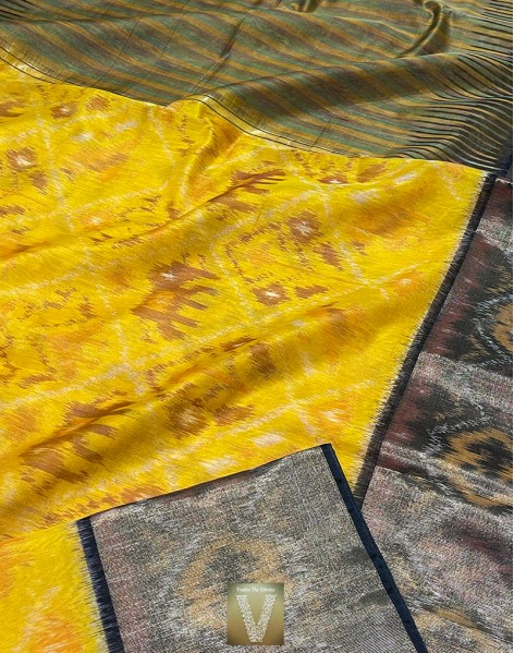Handvoven cotton silk-VHCS-1839
