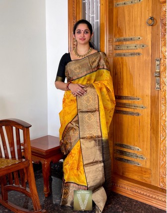 Handvoven cotton silk-VHCS-1839