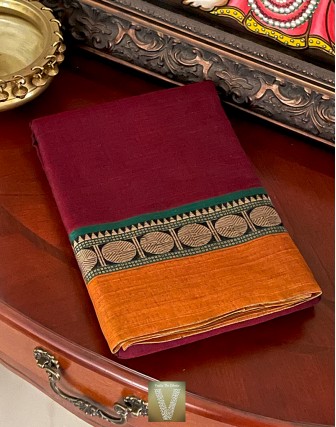 Handloom soft cotton saree-VHSS-1970