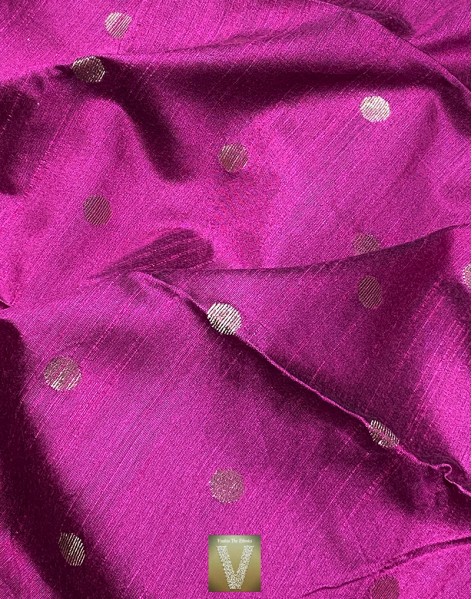 Off-white jute silk saree-VJSS-1508