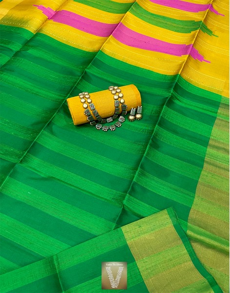 Jute silk saree -VJSS-2038