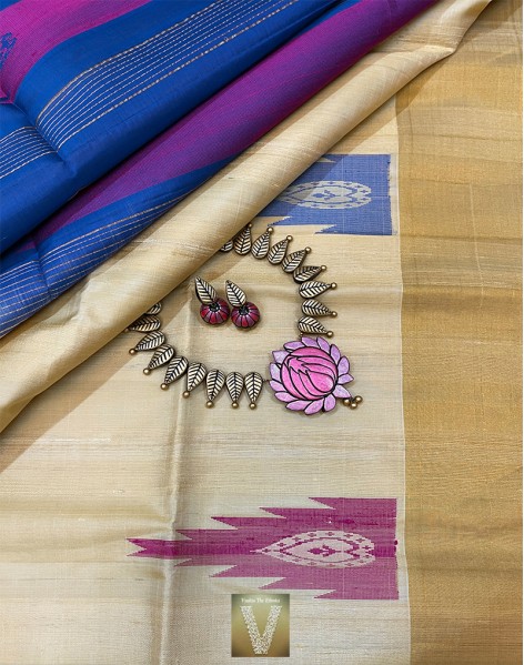 Jute silk saree -VJSS-2039