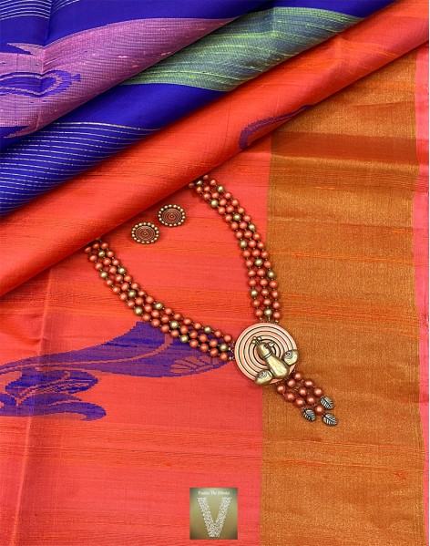 Jute silk saree -VJSS-2040