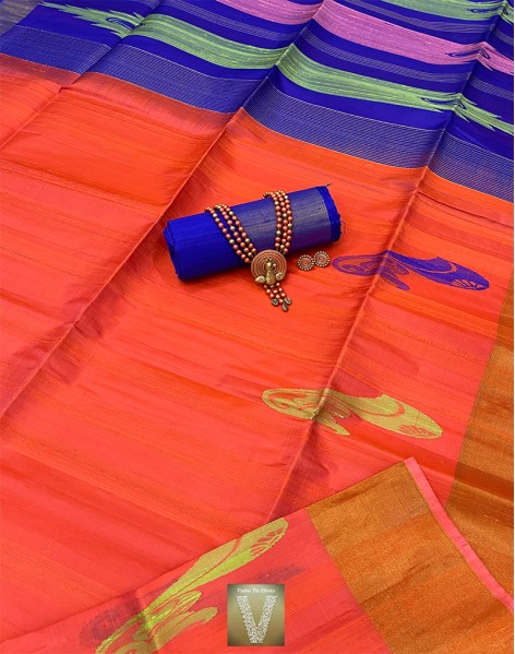 Jute silk saree -VJSS-2040