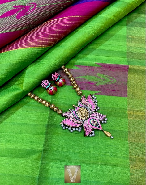 Jute silk saree -VJSS-2041