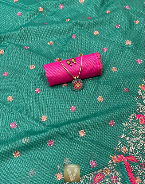 Kota silk cotton saree -VKTC-2008