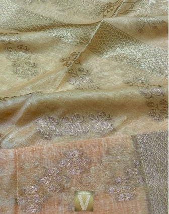 Linen silk saree-VLNS-1397