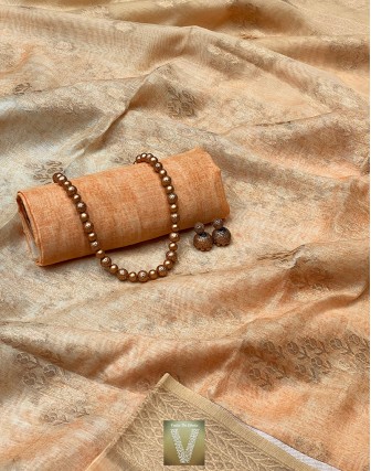 Linen silk saree-VLNS-1397