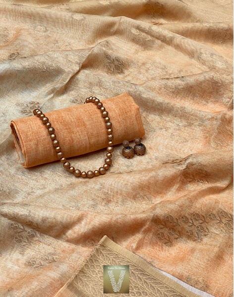 Linen silk saree-VLNS-1397