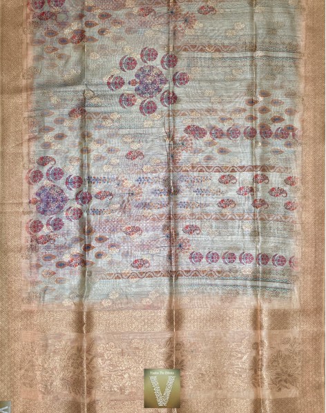Linen silk saree-VLNS-1400