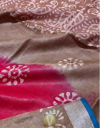 Linen saree-VLNS-1621
