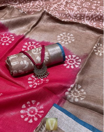 Linen saree-VLNS-1621